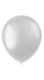 Pearl witte metallic ballonnen 50 stuks
