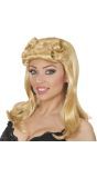 Pin-up pruik blond