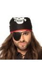 Piraat bandana met ooglapje