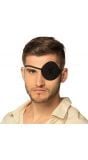 Piraat zwart ooglapje deluxe
