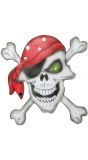 Piraten doodshoofd met bandana