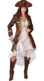 Piraten mantel vrouwen bruin