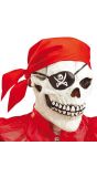 Piraten skelet masker met bandana