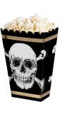 Piraten thema popcorn bakjes 6x