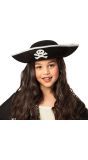 Piratenhoed met doodshoofd kind