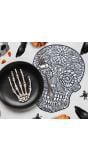 Placemat skelet 38 cm halloween