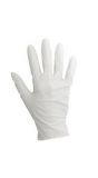 Plastic witte handschoenen