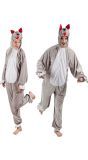 Pluche wolf onesie unisex