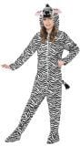 Pluche zebra kind onesie