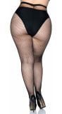 Plus size visnet panty zwart