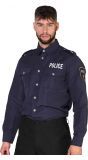 Police blouse heren donker blauw