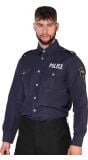 Police blouse heren donker blauw