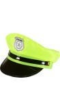 Politie pet neon geel