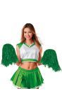 Pom pom cheerleader groen