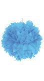 Pompom hanger lichtblauw 30cm