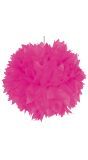 Pompom hanger magenta roze 30cm