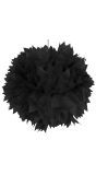 Pompom hanger zwart 30cm