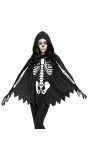 Poncho skelet halloween