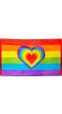 Pride regenboog thema vlag