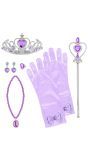 Prinses accessoire set Maribel paars