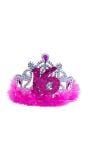 Prinsessenkroon sweet 16 roze