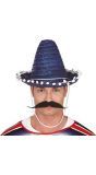 Puntige sombrero blauw