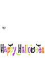 Raamstickers happy halloween gel