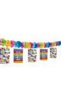 Rainbow bday lampion slinger 3,6 meter