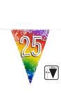 Rainbow vlaggenlijn verjaardag 25 jaar