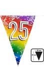 Rainbow vlaggenlijn verjaardag 25 jaar