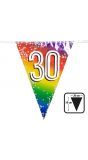 Rainbow vlaggenlijn verjaardag 30 jaar