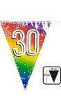 Rainbow vlaggenlijn verjaardag 30 jaar