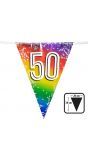 Rainbow vlaggenlijn verjaardag 50 jaar