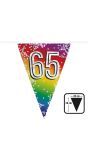 Rainbow vlaggenlijn verjaardag 65 jaar