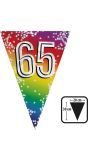 Rainbow vlaggenlijn verjaardag 65 jaar