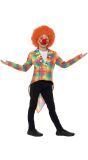 Regenboog kleuren clown slipjas