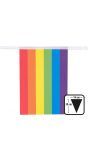 Regenboog papieren vlaggenlijn gaypride