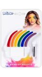Regenboog schmink make-up setje gaypride
