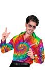 Regenboog tie die heren blouse pailletten