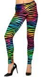 Regenboog zebra panty