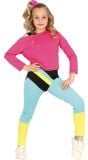 Retro foute fitness outfit meisjes