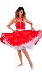 Retro jurk rood vrouwen