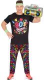Retro Regenboog Kostuum 80s Fans heren