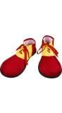 Reuze clownsschoenen rood geel