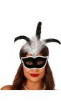 Roaring 20's oogmasker met veer