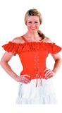 Rode carmen blouse vrouwen