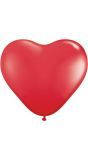Rode hartvormige ballonnen 100 stuks 28cm