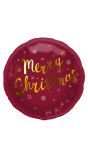 Rode Merry Christmas folieballon