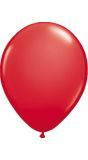 Rode metallic ballonnen 100 stuks