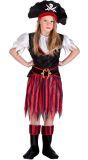Rode piraat outfit meisjes